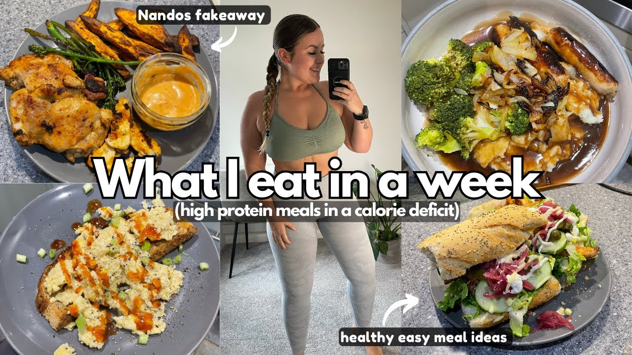 WHAT I EAT IN A WEEK for weight loss | Easy high protein meals