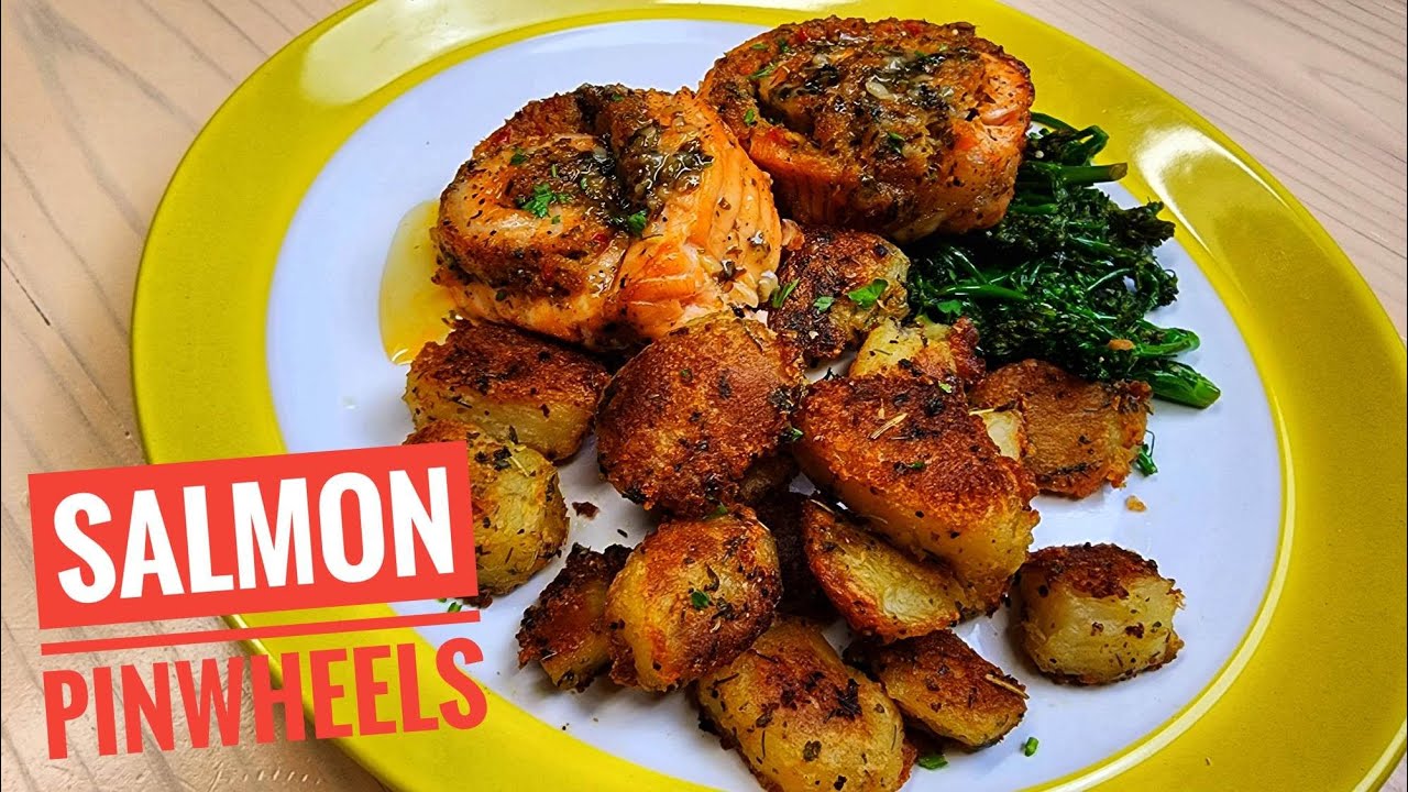 Grilled Salmon Pinwheels