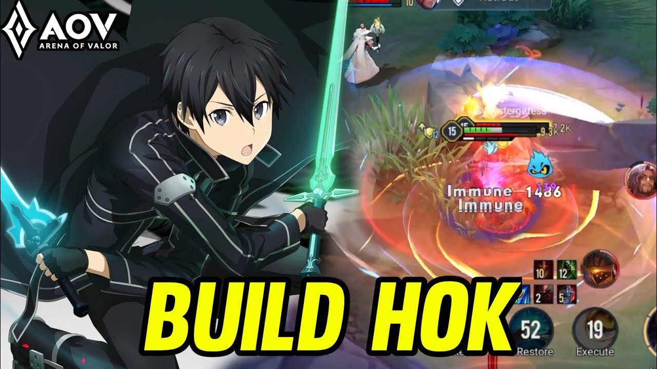AOV : ALLAIN/KIRITO GAMEPLAY | BUILD HOK - ARENA OF VALOR LIÊNQUÂNMOBILE ROV