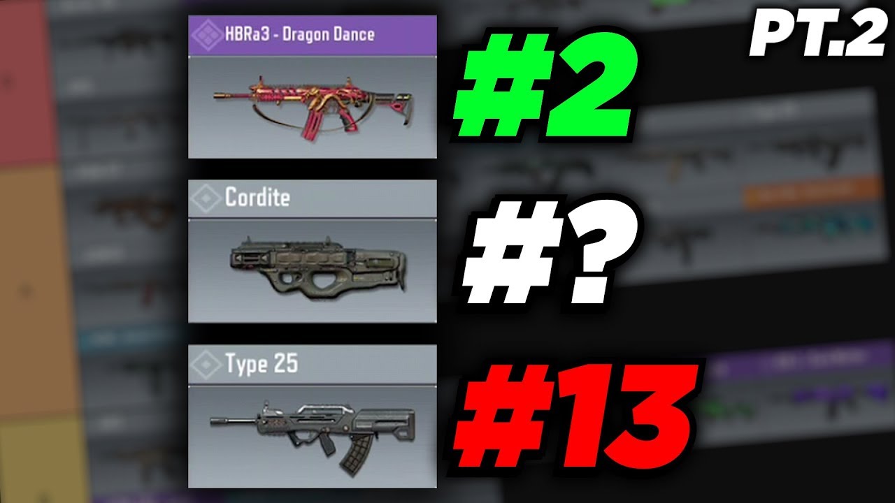 Ranking Every Gun in Call of Duty Mobile Season 6 | (Part 2)