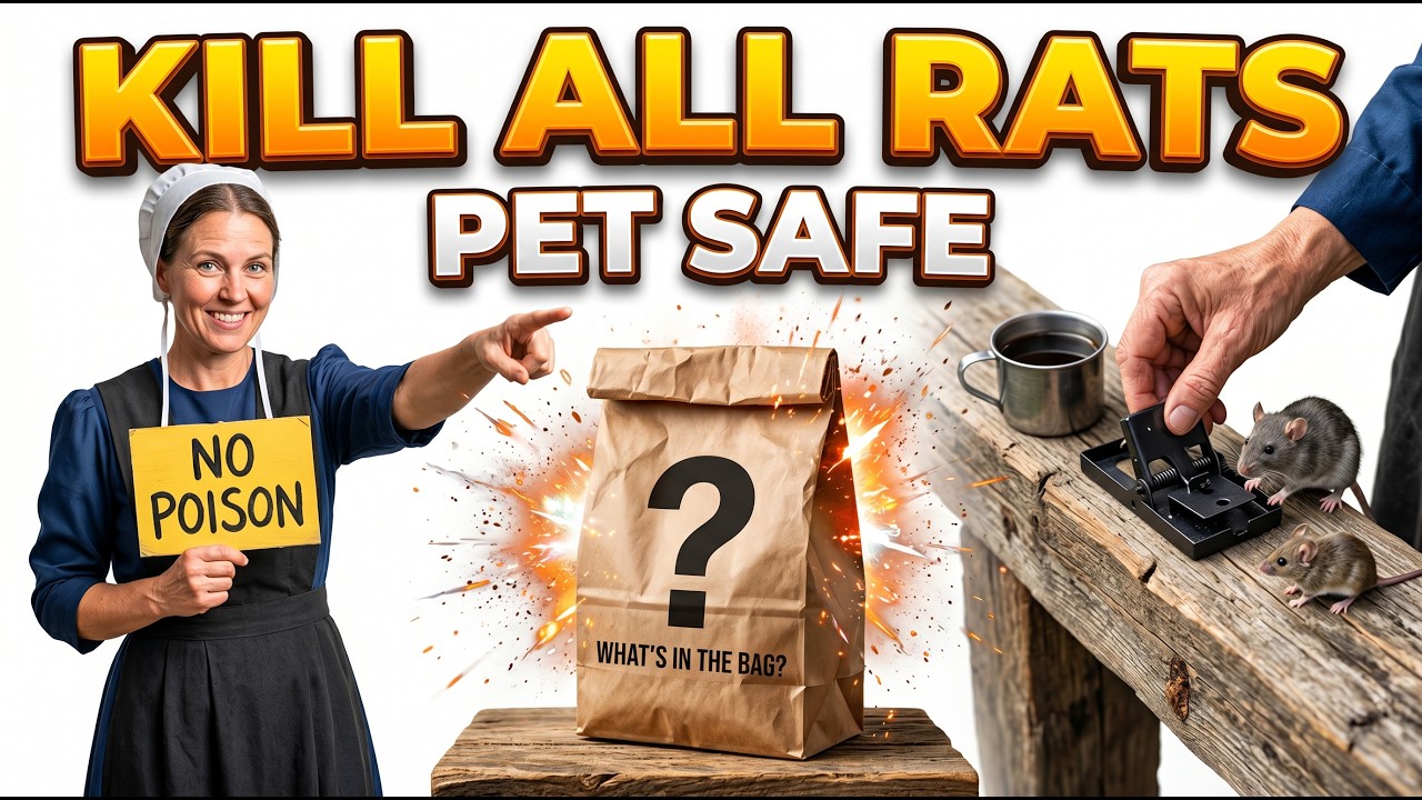 KILL ALL Rats And Mice Around Your Home. Safe For Pets!