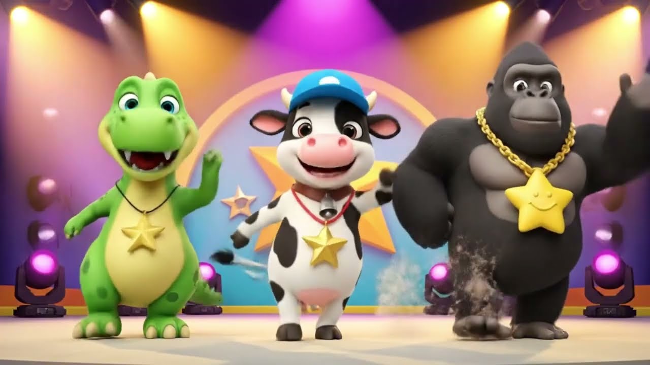 La Abejita Baila Feliz 🐝 La Ranita Baila Feliz 🐸 | Canciones Infantiles Animadas 3D