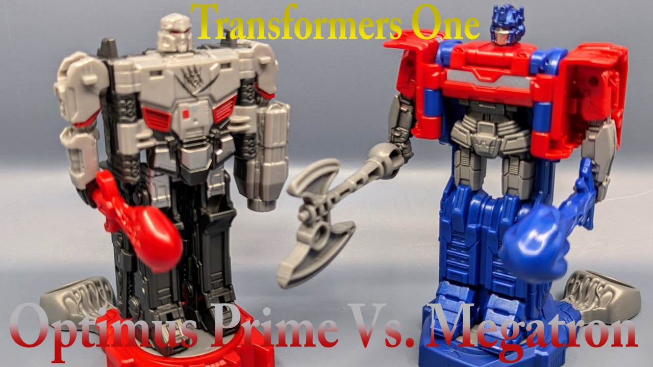Chuck's Reviews Transformers One Robot Battlers Optimus Prime Vs  Megatron