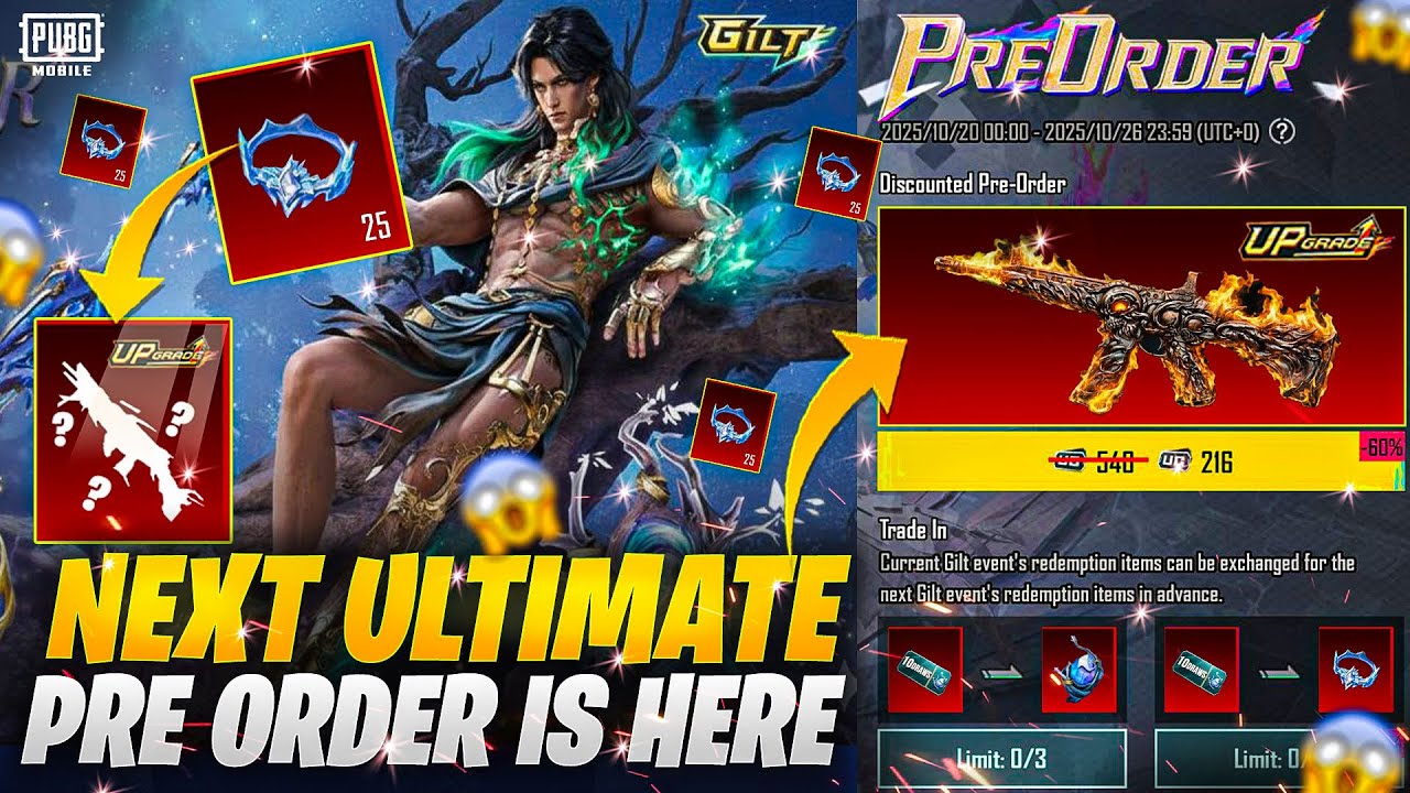 Next Ultimate Pre Order Event Is Here | Trick To Get Almost Free Mythic Gem | M416 Skin | PUBGM 