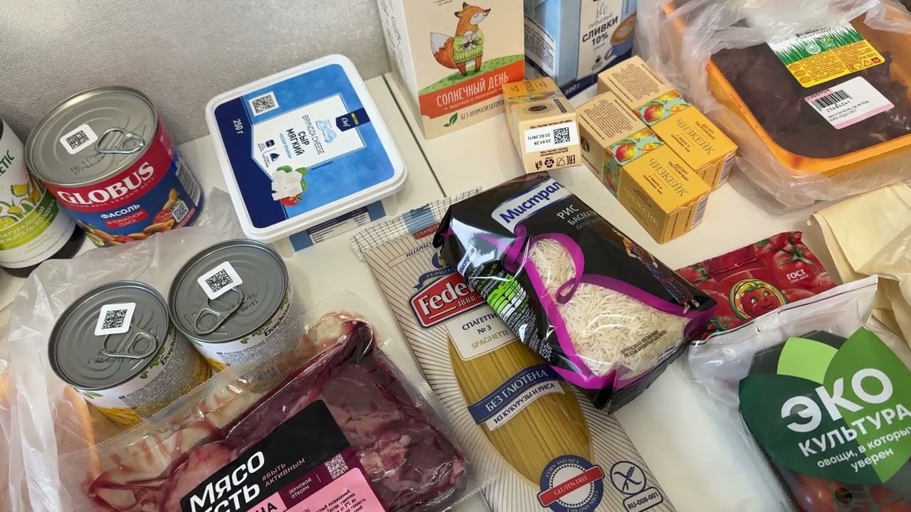 Закупка продуктов на семью из 3-х человек. Покупки из METRO