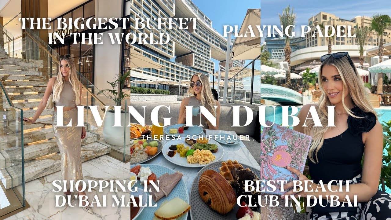The Biggest Buffet in Dubai - Breakfast at Atlantis The Royal, Shopping in Dubai Mall and Padel