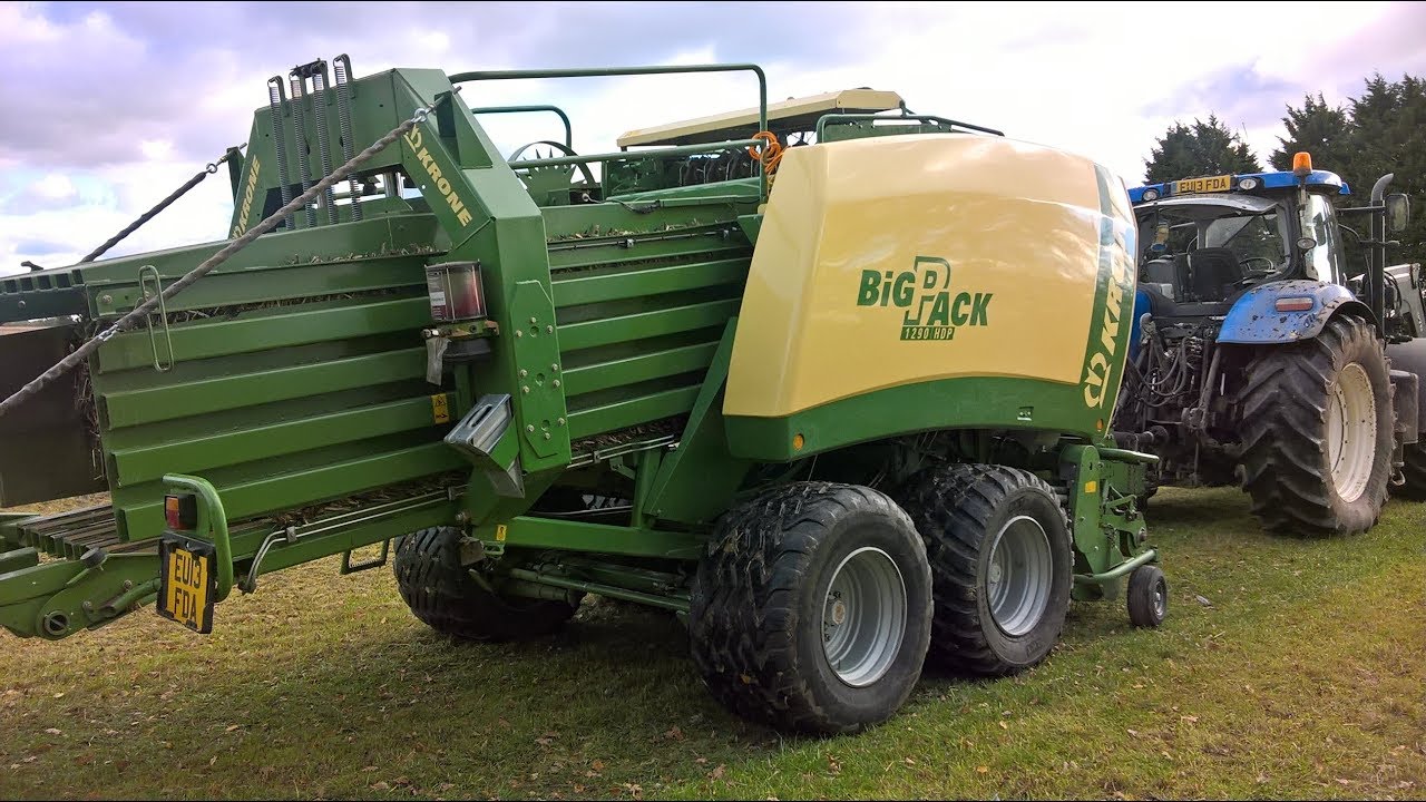 2011 KRONE 1290 HDP BALER 30864 bale count - vid 2