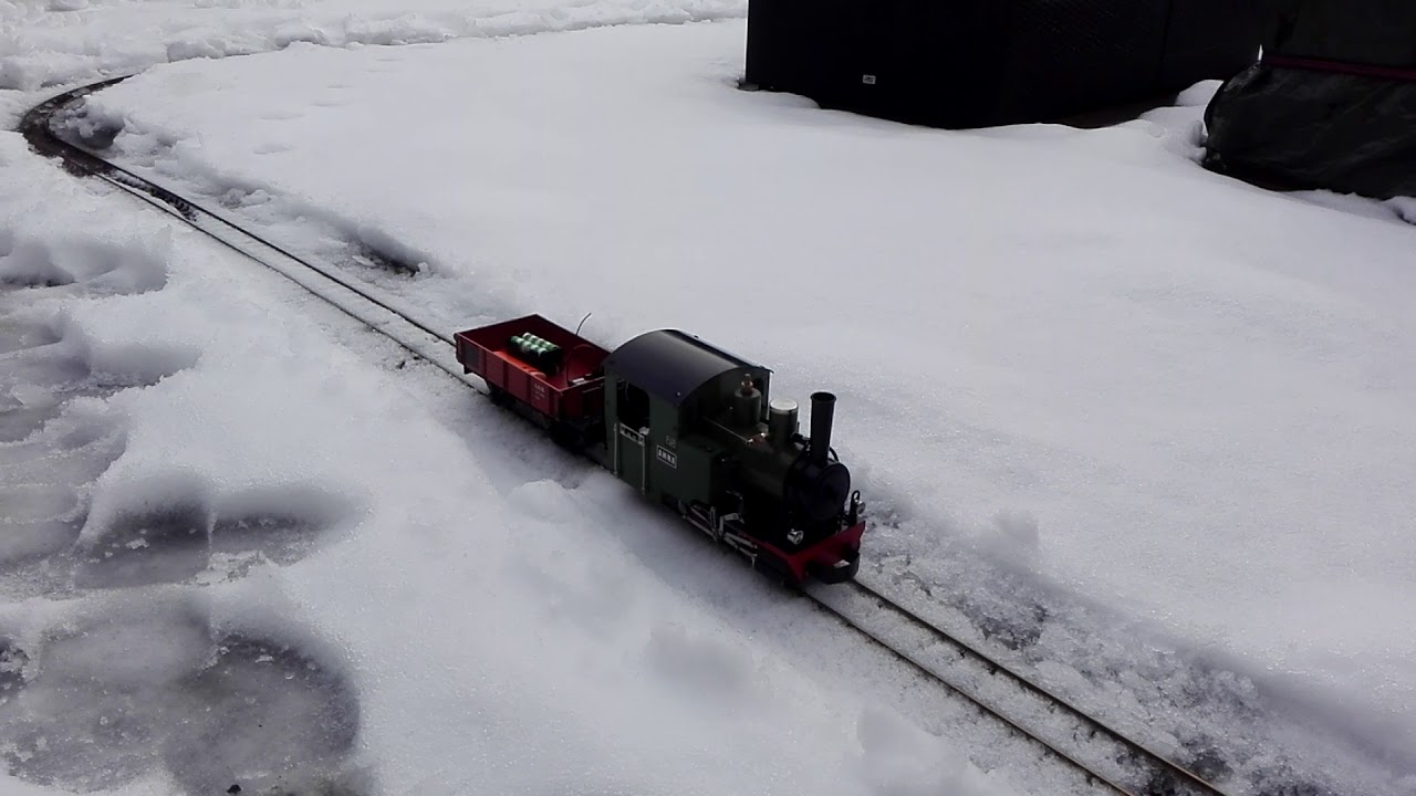 Anna Beck live steam echtdampf into the snow second rc test