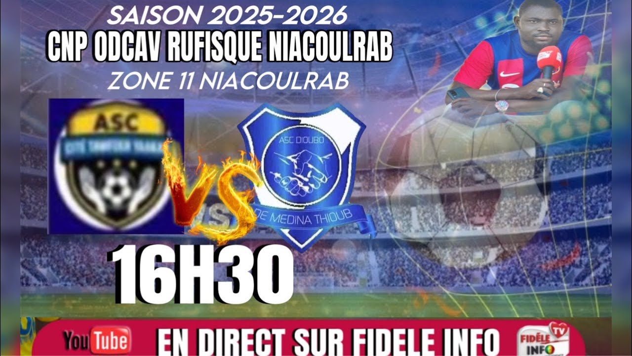 🔴EN DIRECT MATCH ZONE 11.ASC C. TAWFEKH🆚ASC DIOUBO à STADE NIACOULRAB