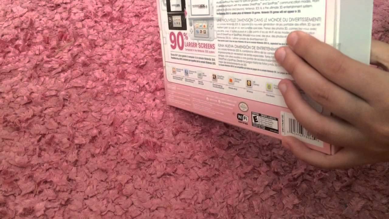 Nintendo 3DS XL Pink and White Unboxing!!