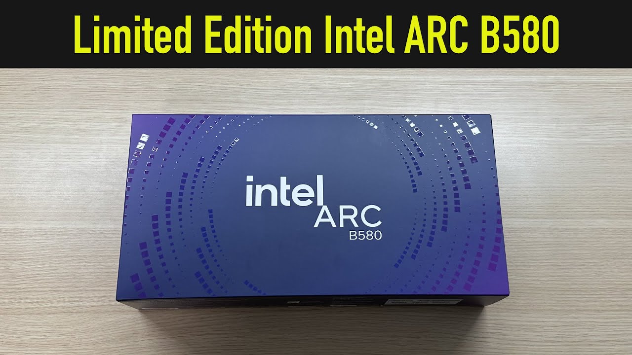 Unboxing & Installation: Limited Edition Intel ARC B580
