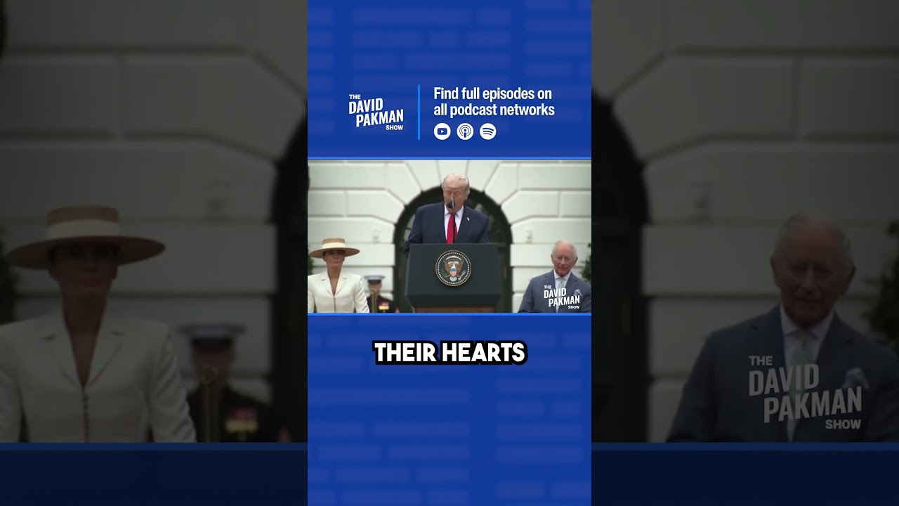 Trump struggles through speech in front of King Charles #shorts