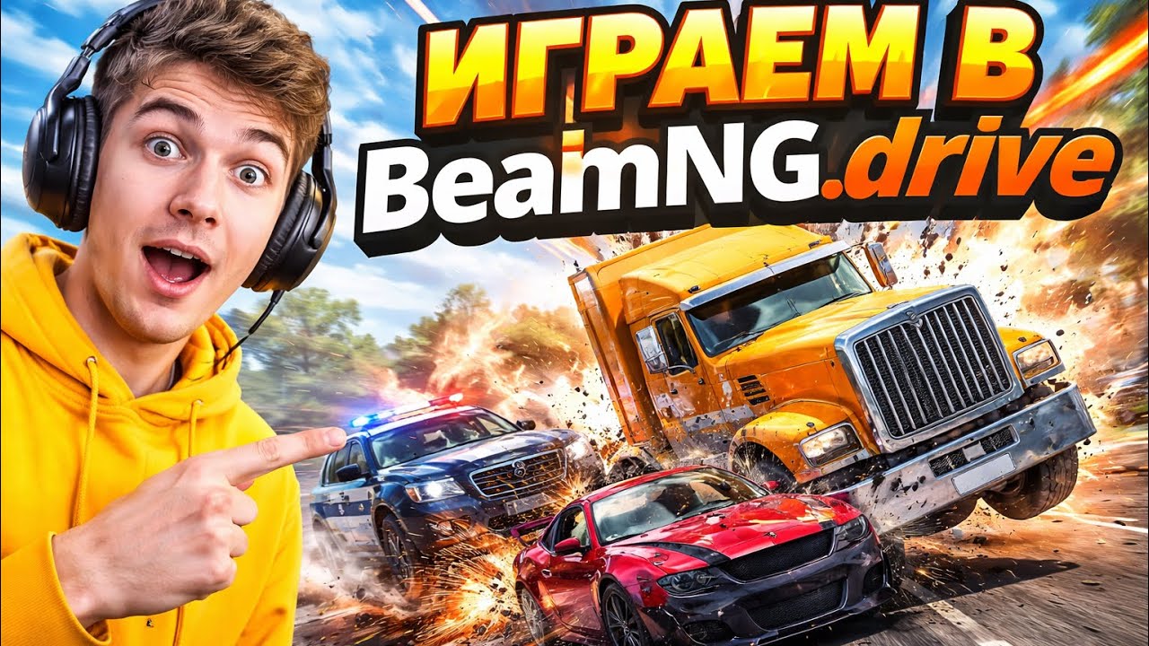 ИГРАЕМ В BEAMNGDRIVE
