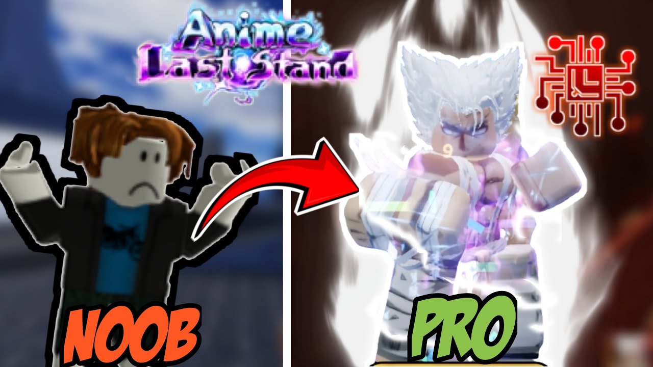 NOOB TO PRO ANIME LAST STAND WITH GLITCH GAROU !! - ROBLOX -