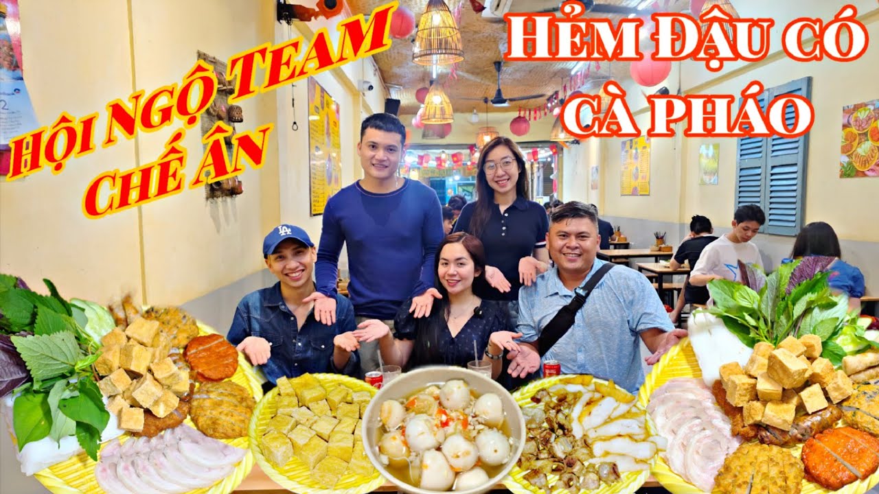 HỘI NGỘ Team Chế Ân từ Đà Lạt Về | Vợ Chồng Võ Sư Lộc Mời BÀN ĂN Bún Đậu Mắm Tôm Hẻm Đậu có Cà Pháo