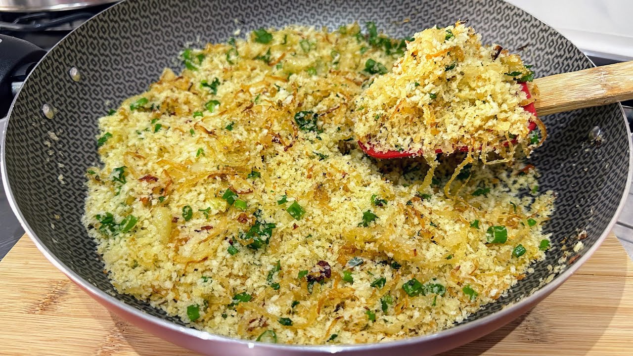 RECEITA DE FAROFA DE CEBOLA FÁCIL