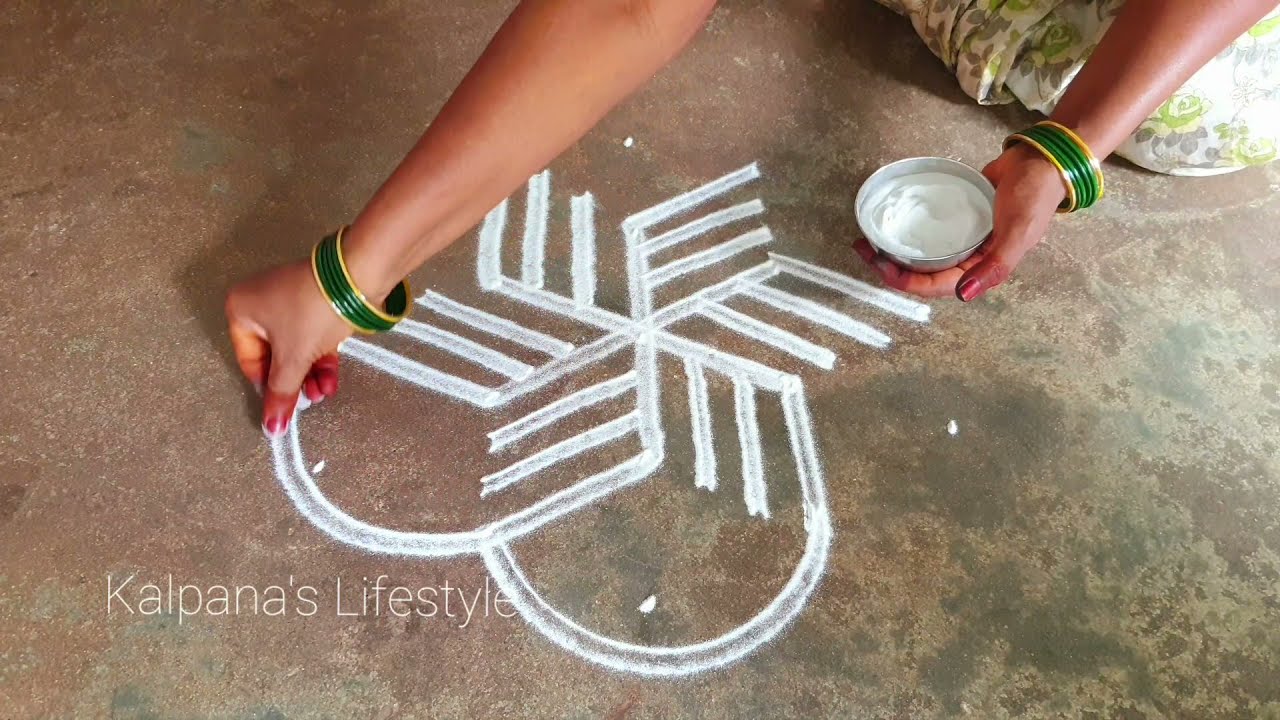 Aadi Matham special/Aadi Krithigai Padi Kollam/Beautiful Rangoli/Pandaga Muggulu/02