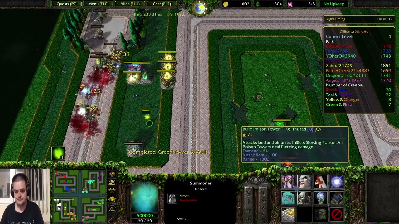 Warcraft 3 Green Circle Team TD #7 - One shot tower