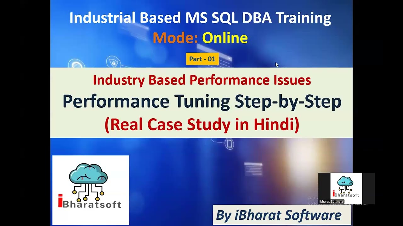 Industry Base Performance Tuning in SQL Server | DBA Daily Troubleshooting in Hindi Part -01 #sqldba