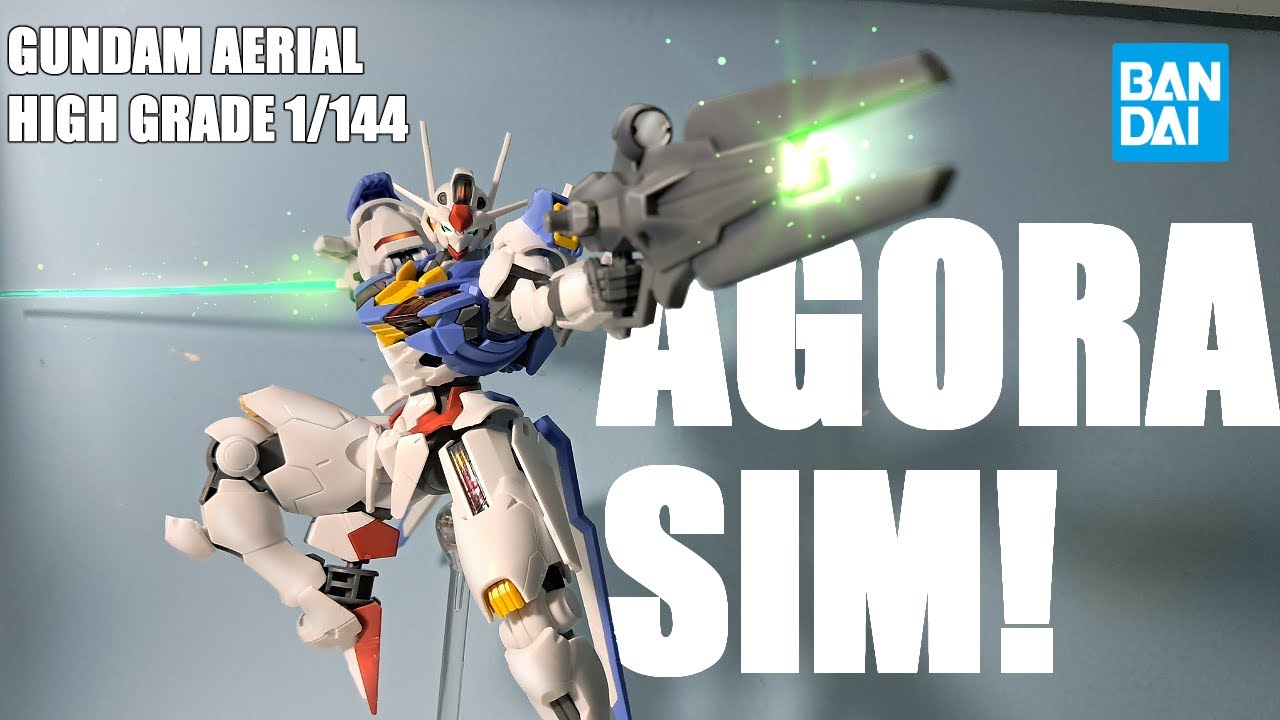 Isso É Um Model Kit De Verdade! - Gundam Aerial High Grade 1/144 Unboxing e Review