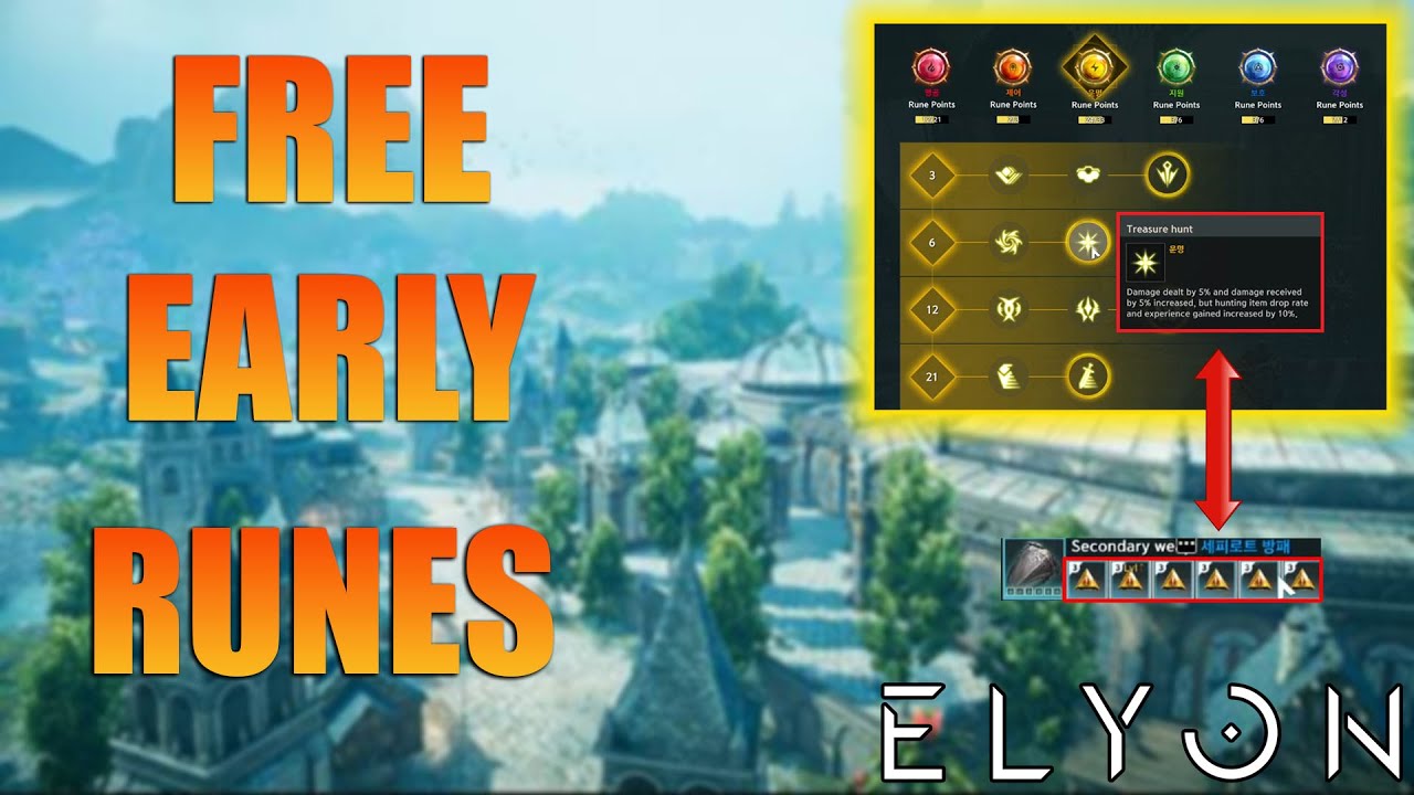 How To Get Free +3 Runestones Early | Elyon Early Runes/Skillpoints