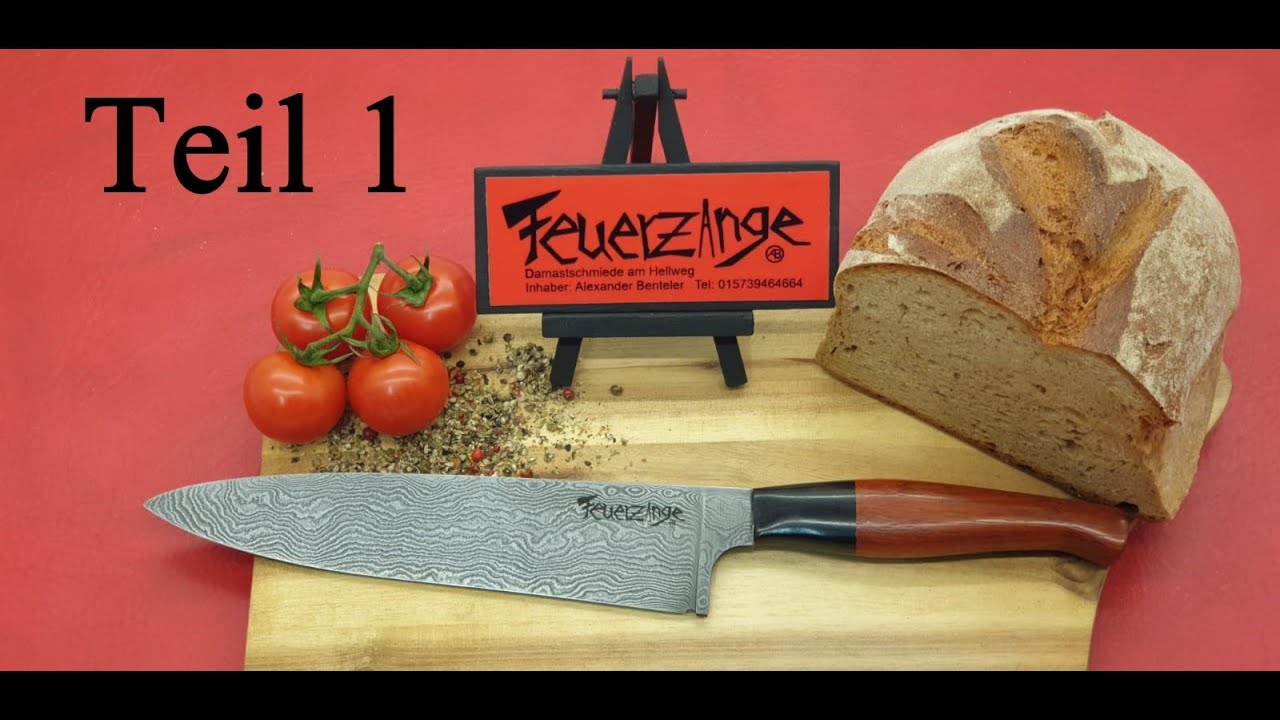 Wir schmieden ein 384 Lagen Chefkoch - Damastmesser mit Wolfram Teil1 @feuerzange-damastschmiede