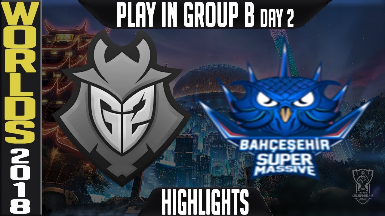 G2 vs SUP Highlights | Worlds 2018 Play In Day 2 Group B  | Bah&ccedil;eşehir SuperMassive vs G2 Esports