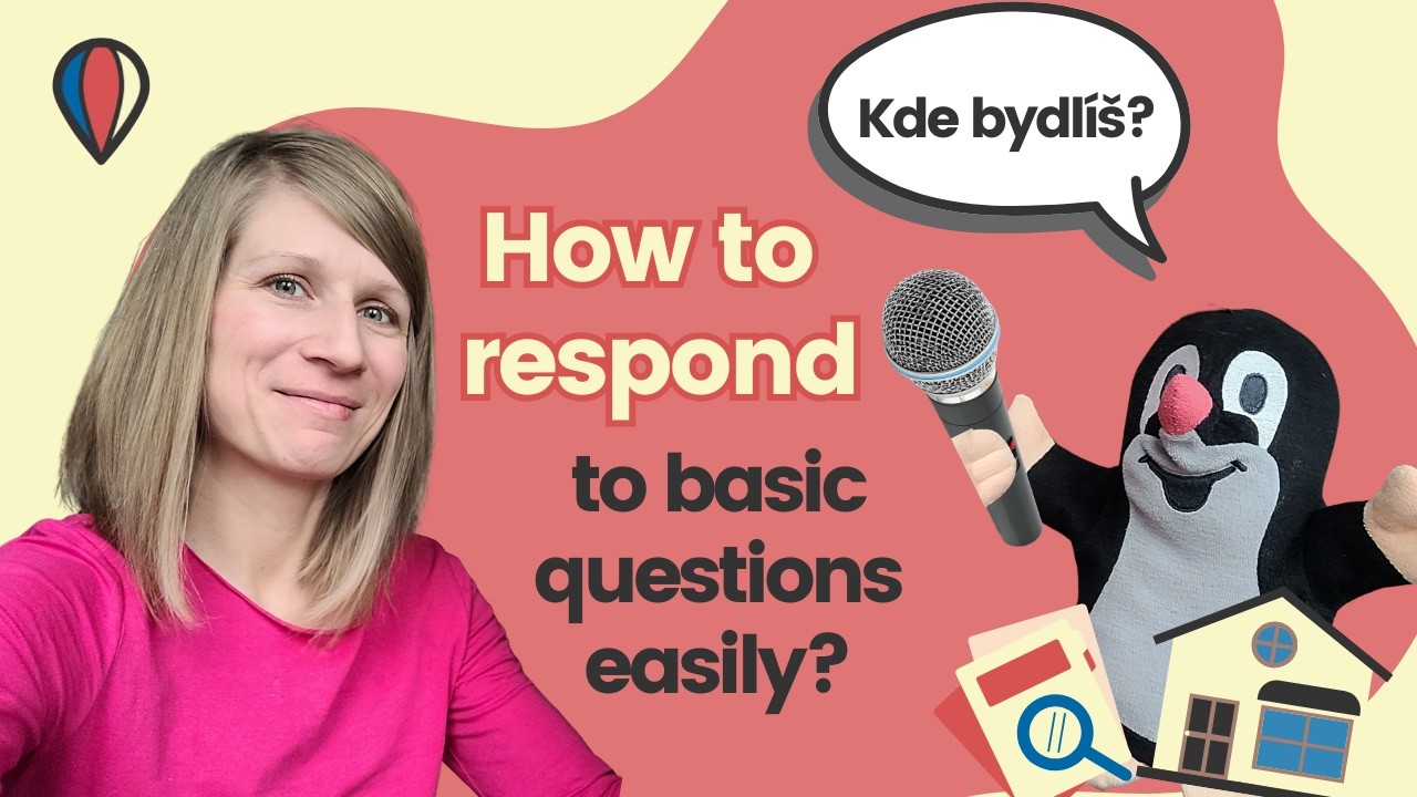 Krteček interviews me in Czech | Can you answer these basic questions?