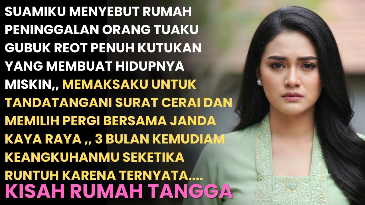 SUAMIKU PILIH JANDA KAYA DAN TEGA  TELANTARKAN ANAK ISTRI ..3 BULAN KEMUDIAN DIA MENYESAL KARENA...