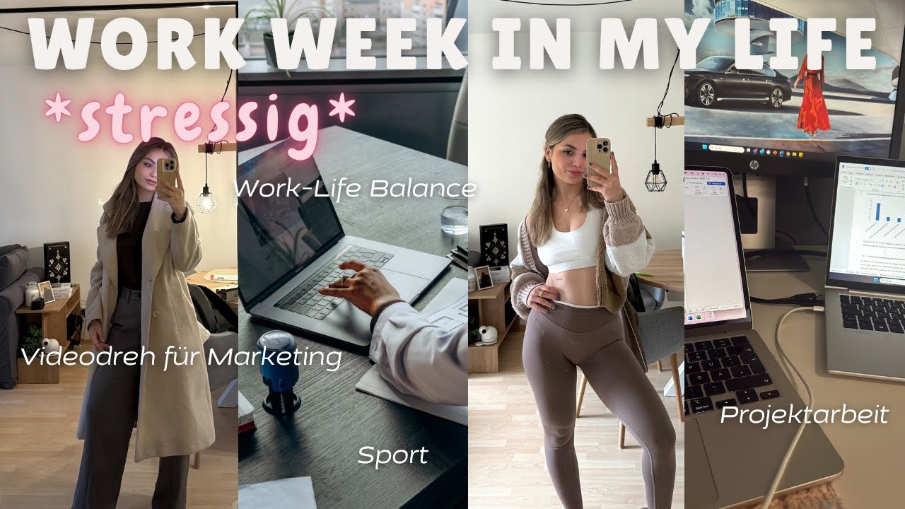 WORK WEEK IN MY LIFE I Projektarbeit, Abgaben, Neue Stelle, Termine, Videodreh, Work-Life-Balance