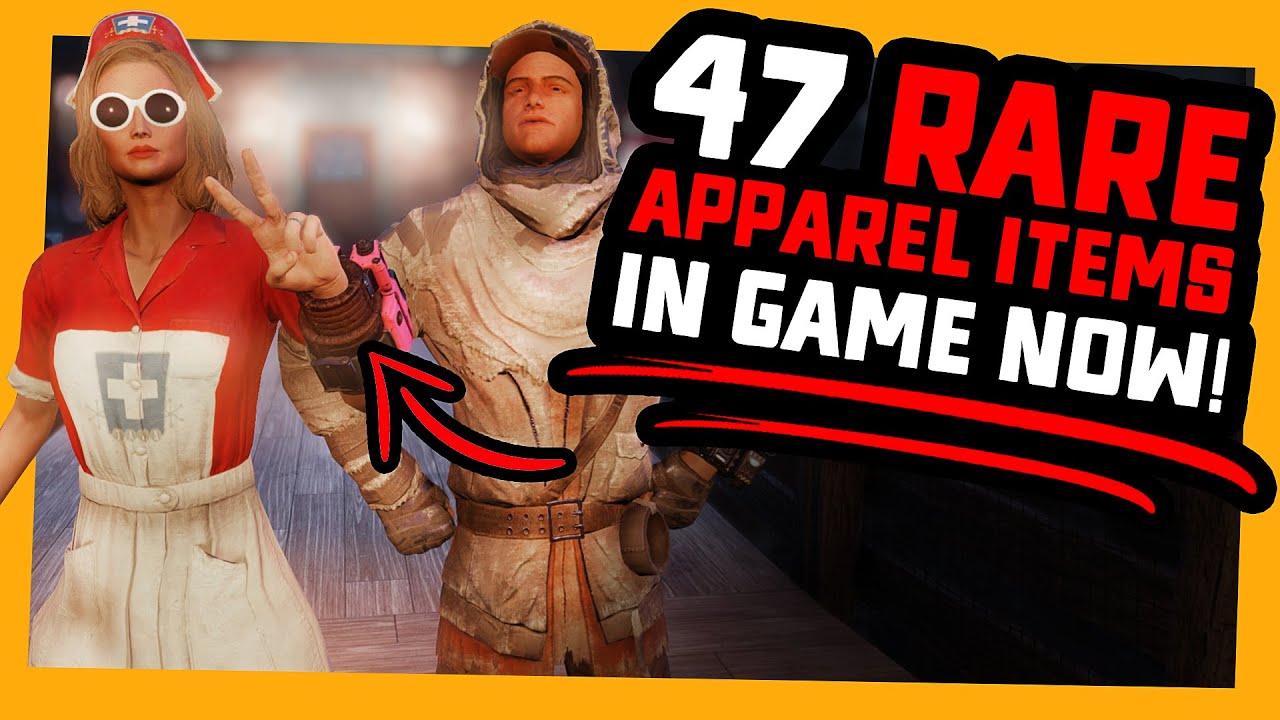 Fallout 76 | 47 RARE APPAREL Items Currently in Game!