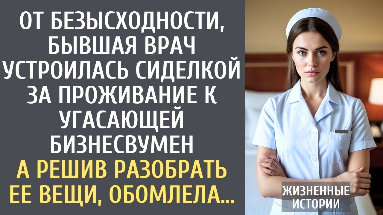 Бывшая заключённая-врач устроилась сиделкой к умирающей миллионерше… Но через месяц произошло то,