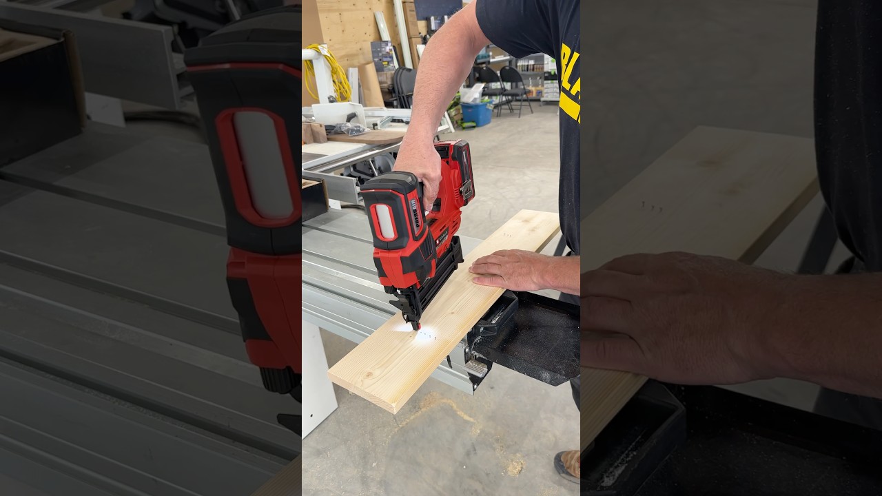 Needed a Brad nailer to install some panels and trim so I picked up the @einhellcanada 18v 👍