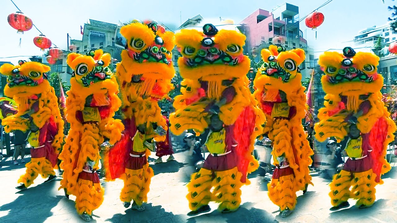 Múa Lân 2024 / Khai Quang Điểm Nhãn Lân Sư Rồng / LSR Oai Dũng Đường cúng Chùa Bà Quận 5