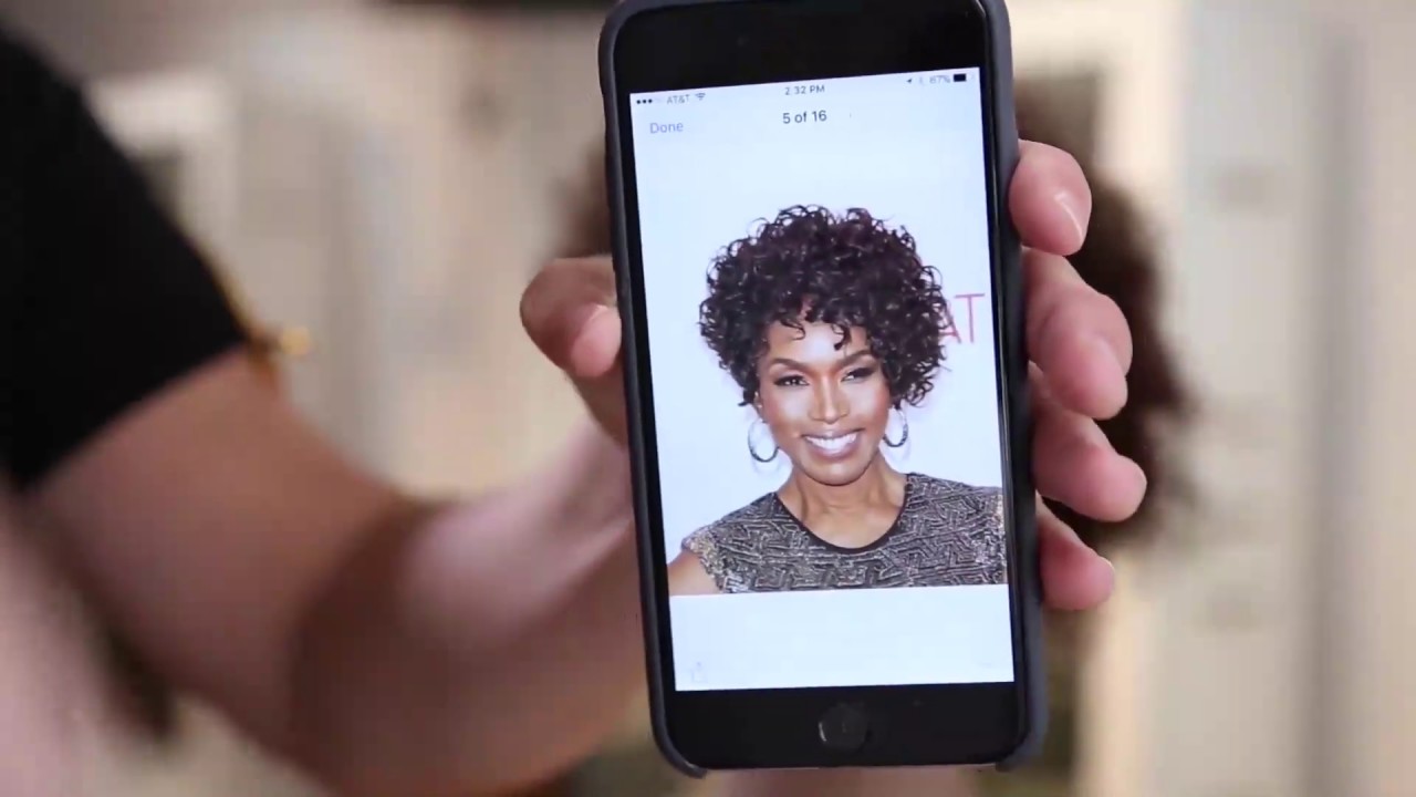 Curly Short Asymmetrical Haircut Tutorial