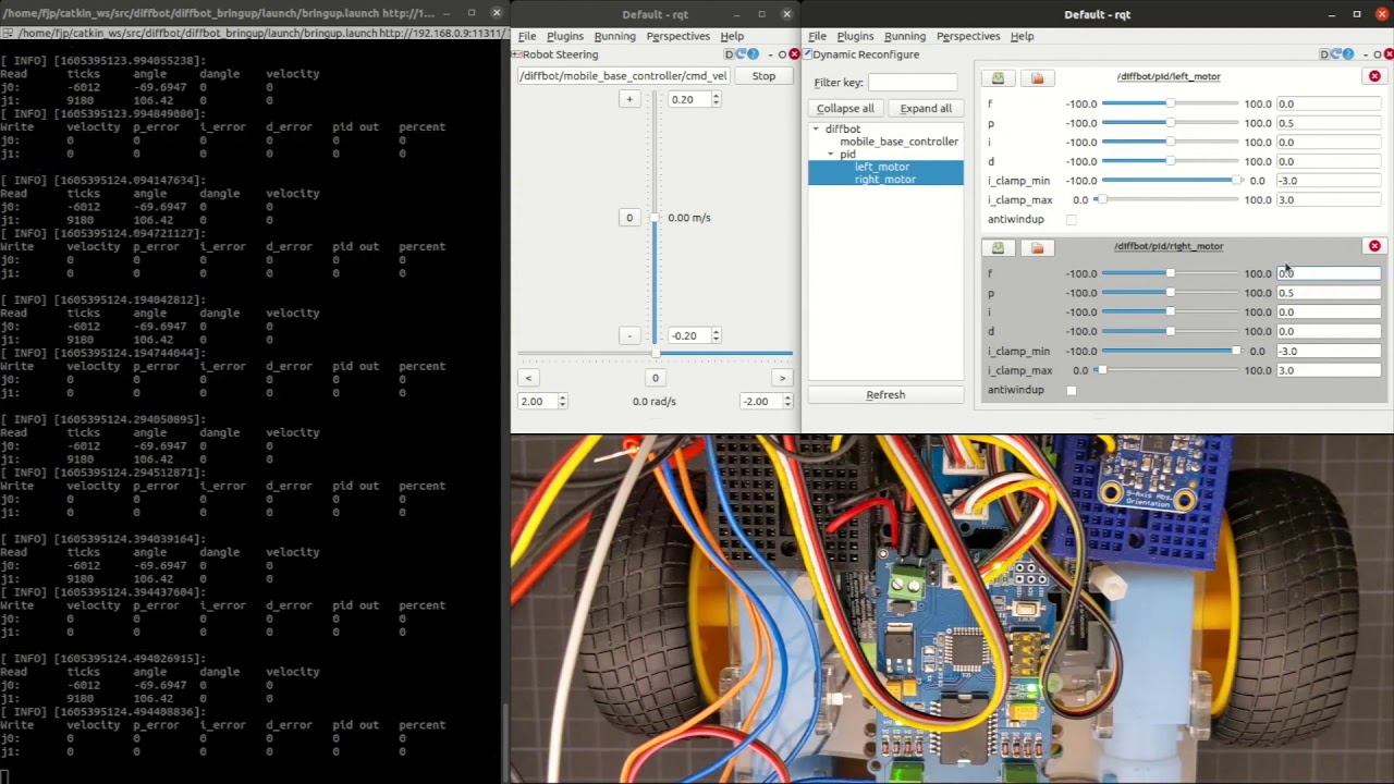 DiffBot ROS Hardware Interface with high level PID Controller #16