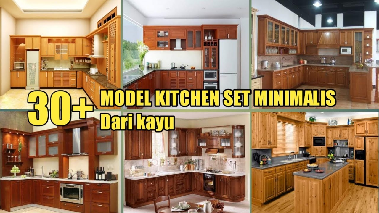 30+ model kitchen set minimalis dari kayu