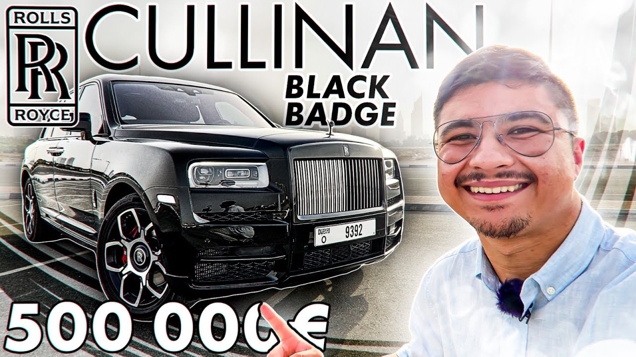 Rolls-Royce Cullinan Black Badge ! 500'000€ pour ce Yacht !