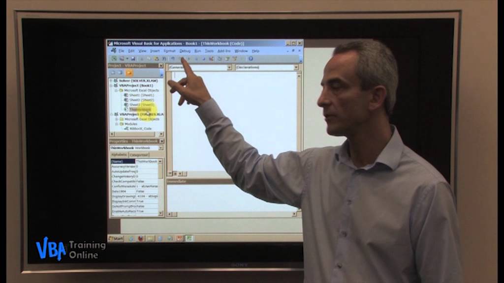 vba training vb editor part 1