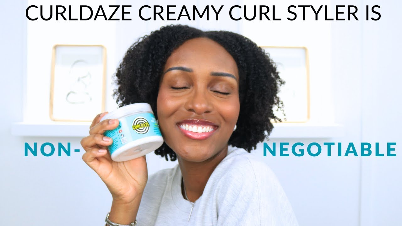 Демонстрация и обзор стайлера для завивки волос Curl Daze Creamy Curl Styler | Wash & Go on Coily...