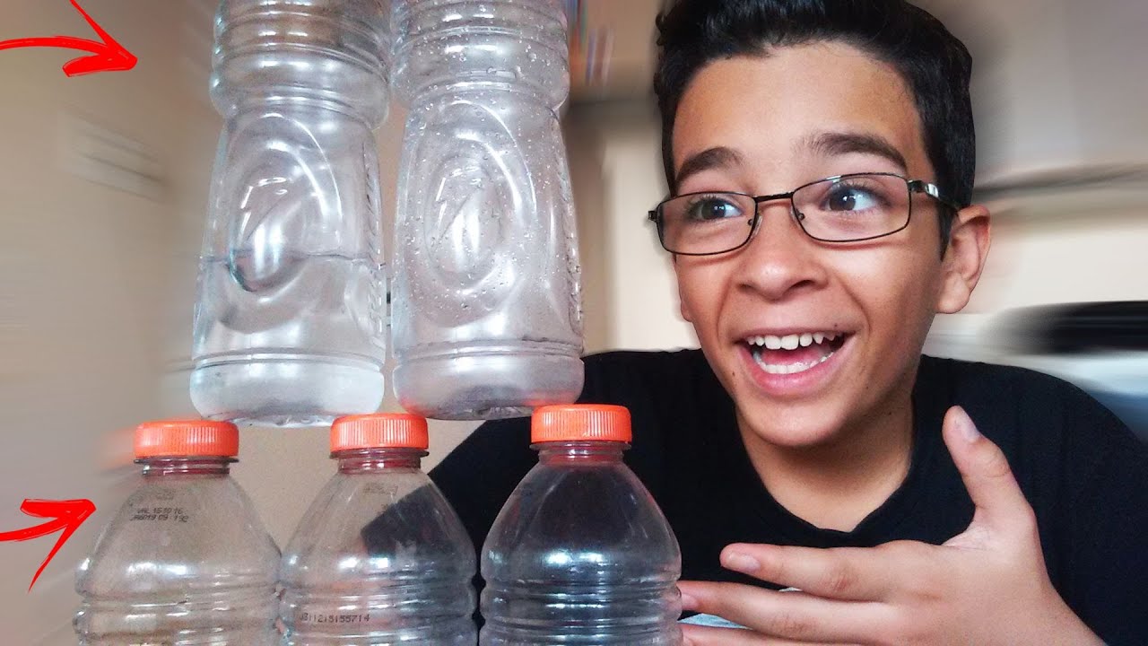 FIZ O IMPOSSÍVEL NO DESAFIO DA GARRAFA 2 !!! (Water Bottle Flip Challenge)
