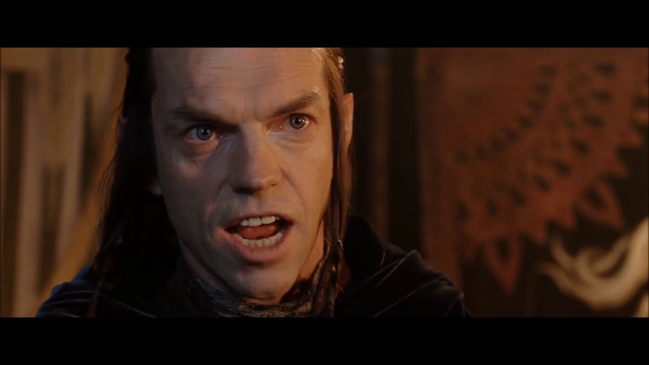 Elrond meets Aragorn and gives And&uacute;ril (Lord of the Rings The Return of the King)