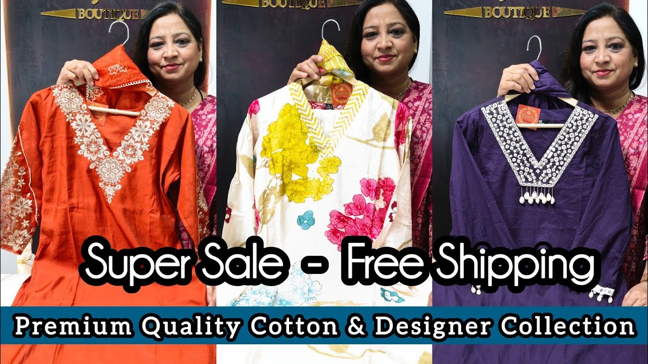 💞Super Sale Of Premium Quality Cotton & Designer Suits - Cordsets By Rajrani Jaipur - Free Shipping💞