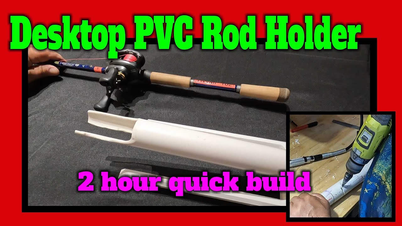 Desktop PVC Rod Holder