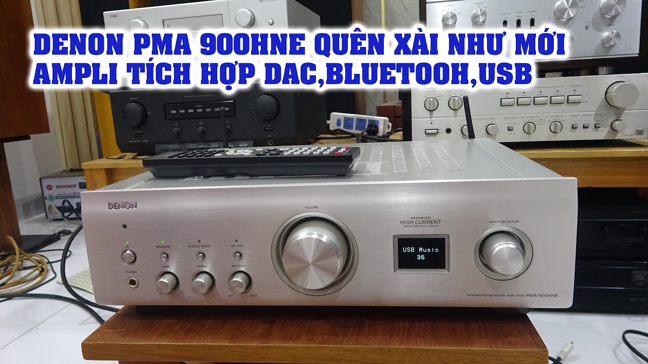 Quên xài như mới AMPLI DENON PMA 900HNE 32bit có wifi,bluetooth đọc usb hơn 10tr