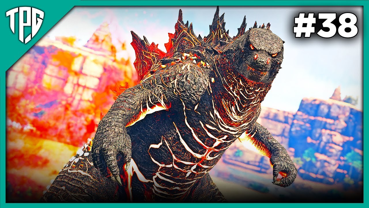 Turning the KING of MONSTER into Burning Godzilla 😱🔥 ARK Crystal isles (Episode 38)