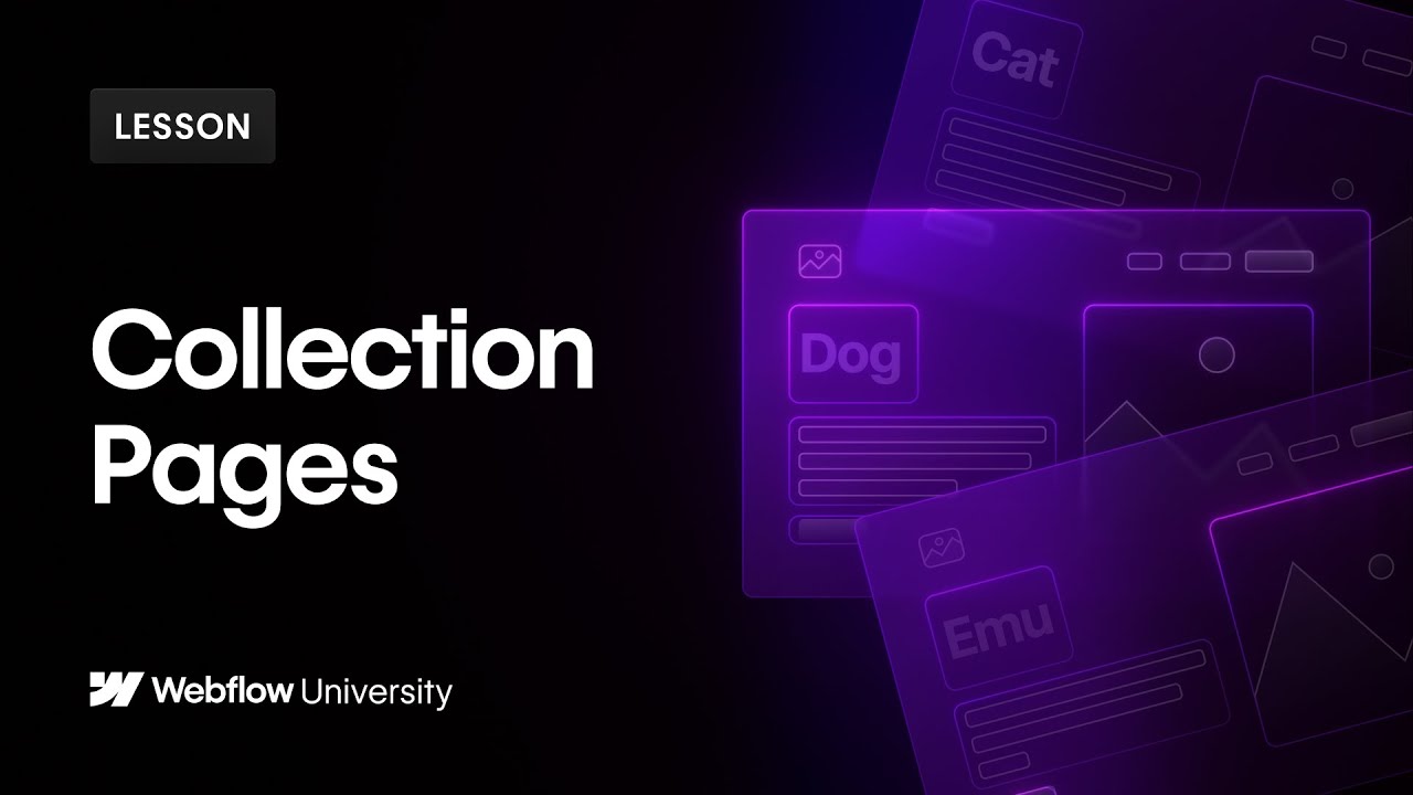 Build & design Collection Pages &mdash; Webflow tutorial