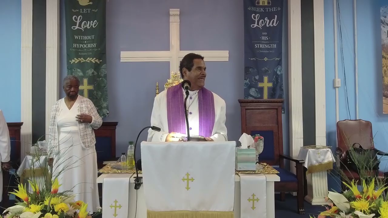 Bishop Steven T. Cox preaching 