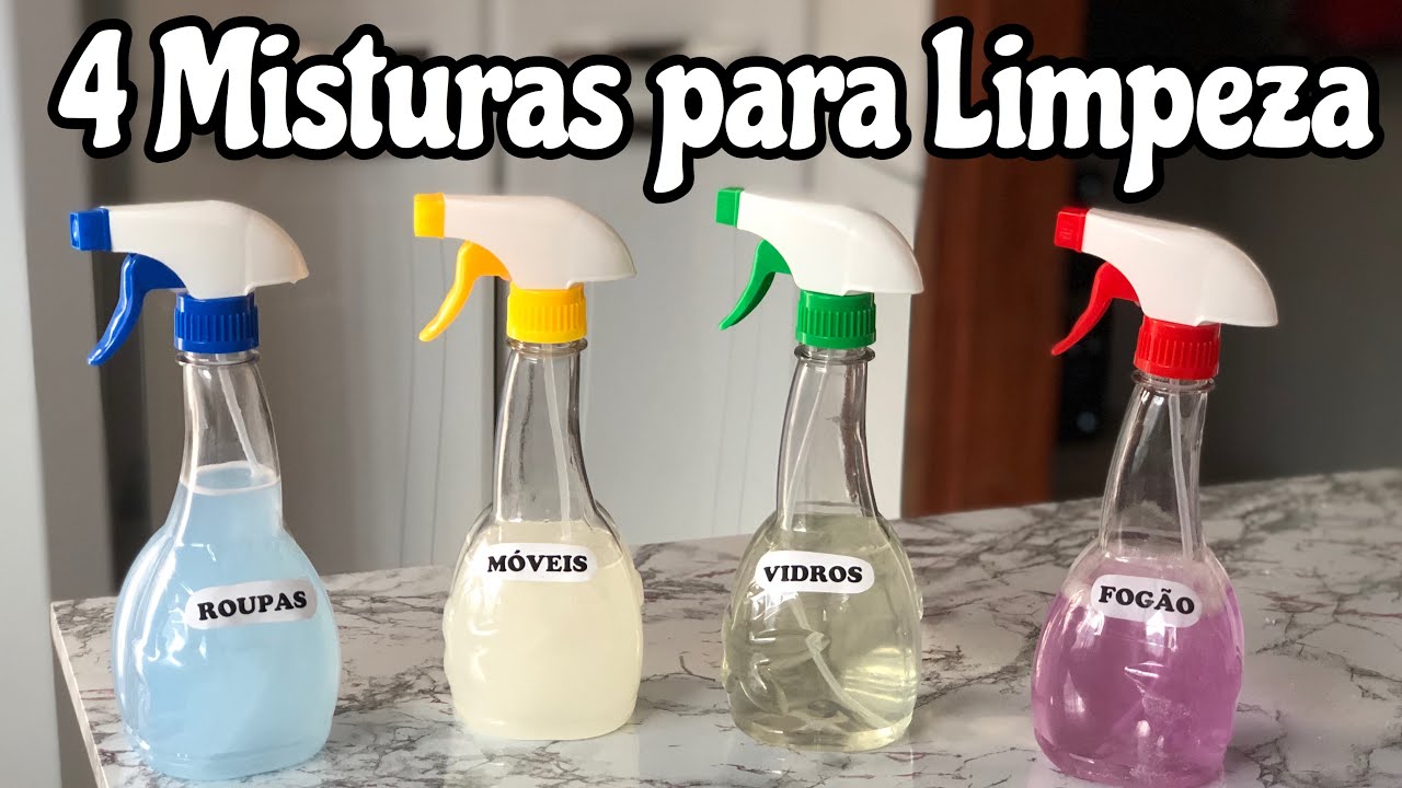 🔥 4 MISTURAS CASEIRAS PARA LIMPAR A CASA TODA! 🔥