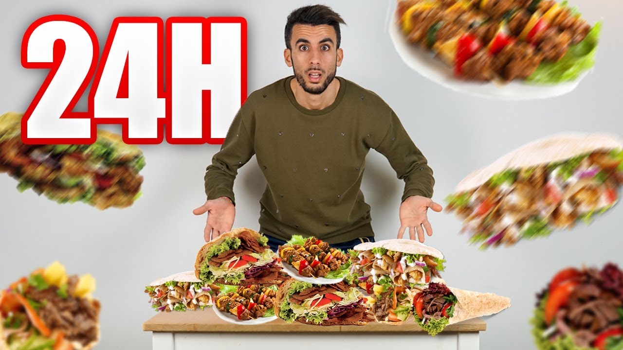 😷 MANGIO PER 24 ORE SOLO KEBAB *non fatelo a casa*